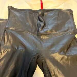 SPANX Black Faux Leather Leggings